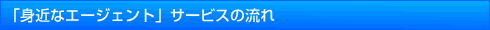 「身近なエージェント」サービスの流れ